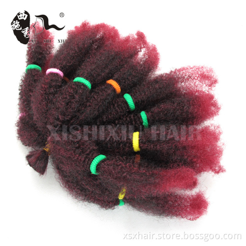 2016 competitive price best quality afro kinky hair extensions bulk for dreadlocks